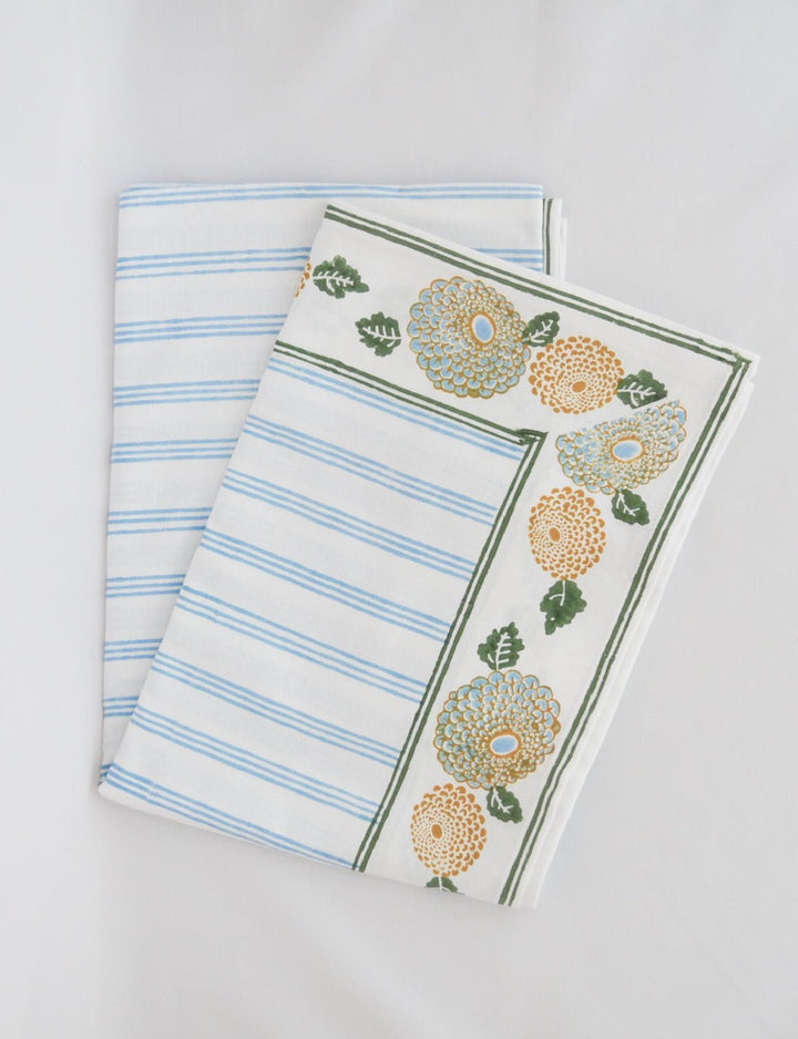 Table Runner - Marigold - Uniform Blue - The Mended Company