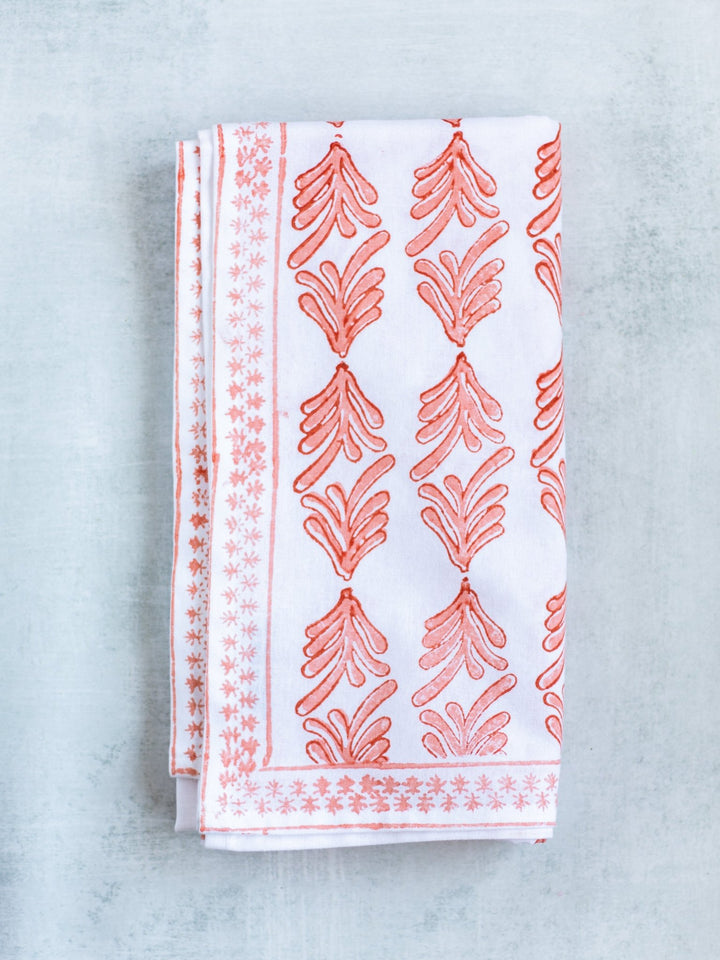 Table Runner - Palmetto, Orange &amp; Melon - The Mended Company