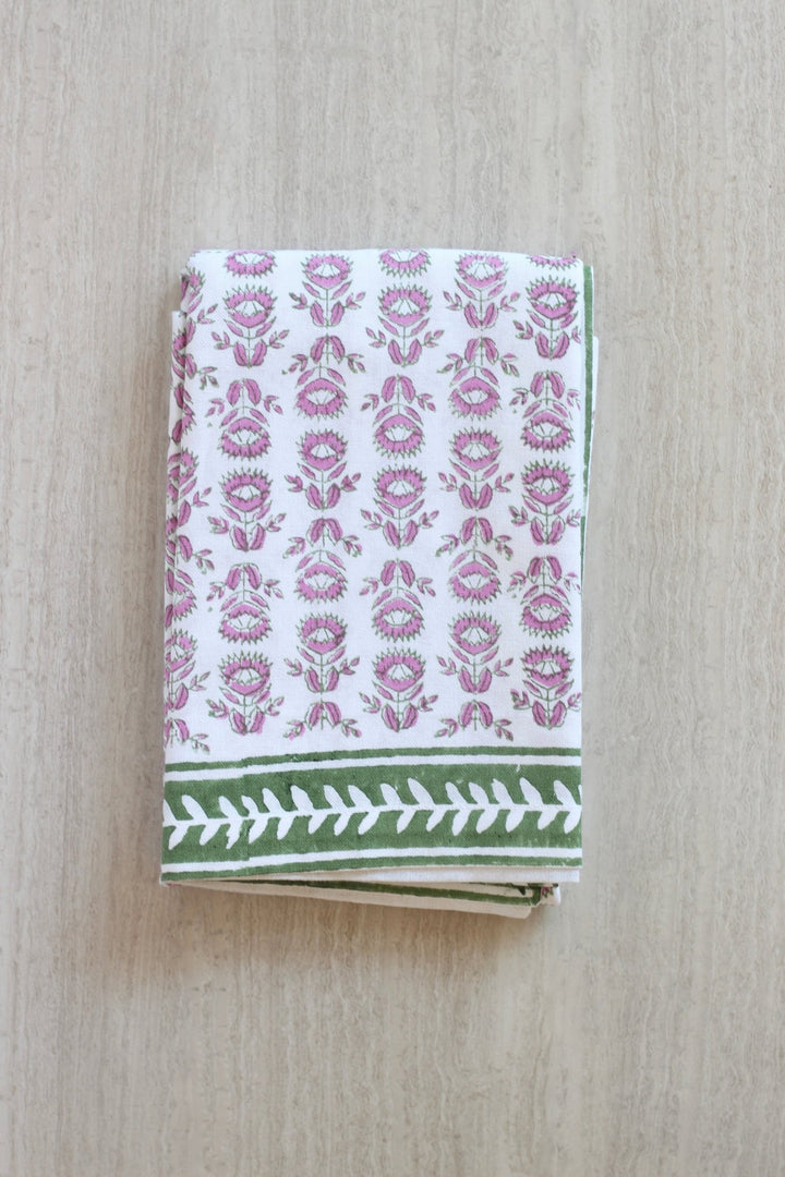 Table Runner - Protea, Sage &amp; Lilac - The Mended Company
