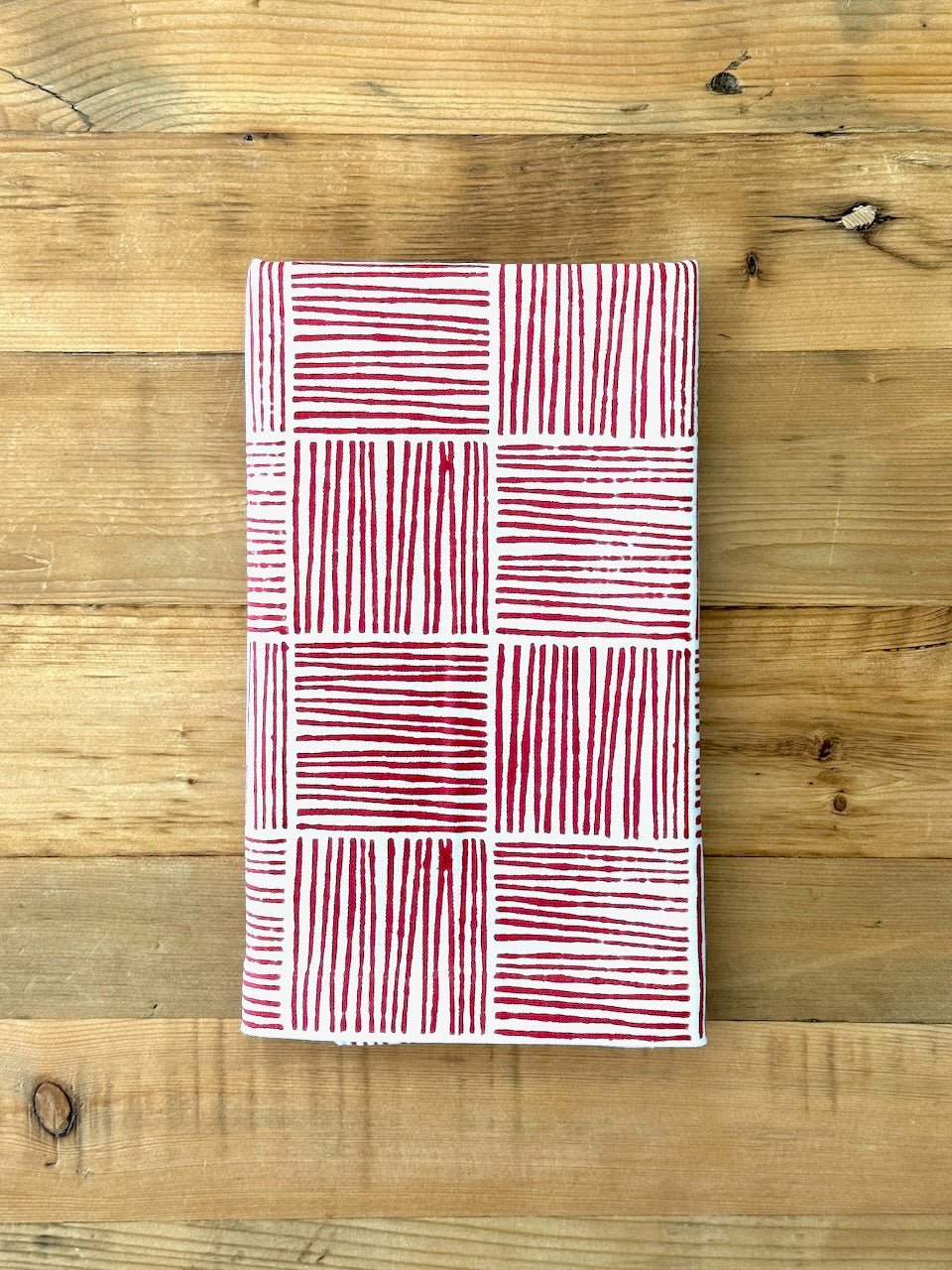 Table Runner - Striped, Red - The Mended Company
