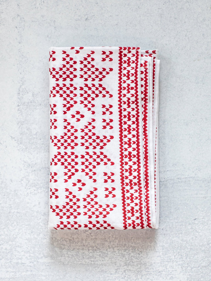 Table Runner - Sweater, Red - The Mended Company