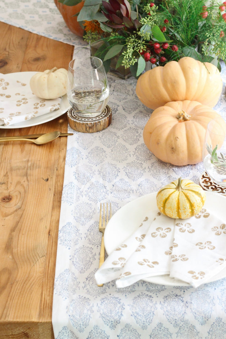 Table Runner - Vara, Navy - The Mended Company