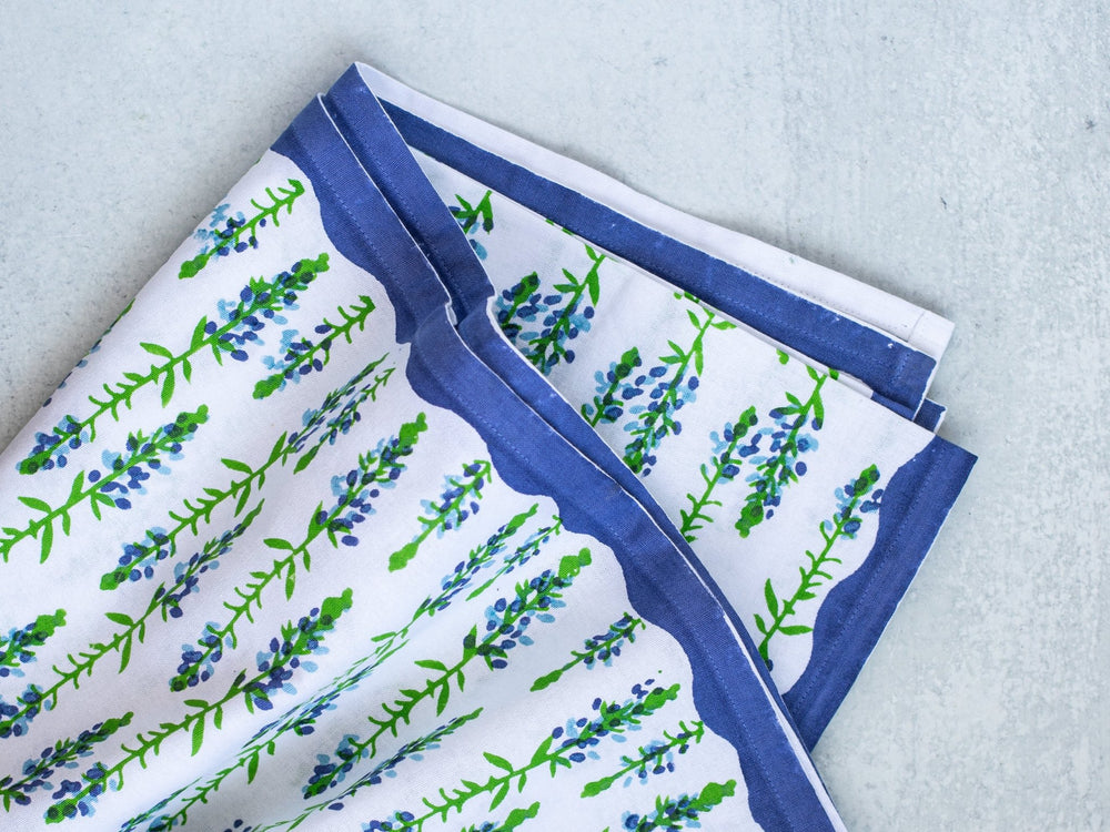 Table Throw - Bluebonnets - The Mended Company