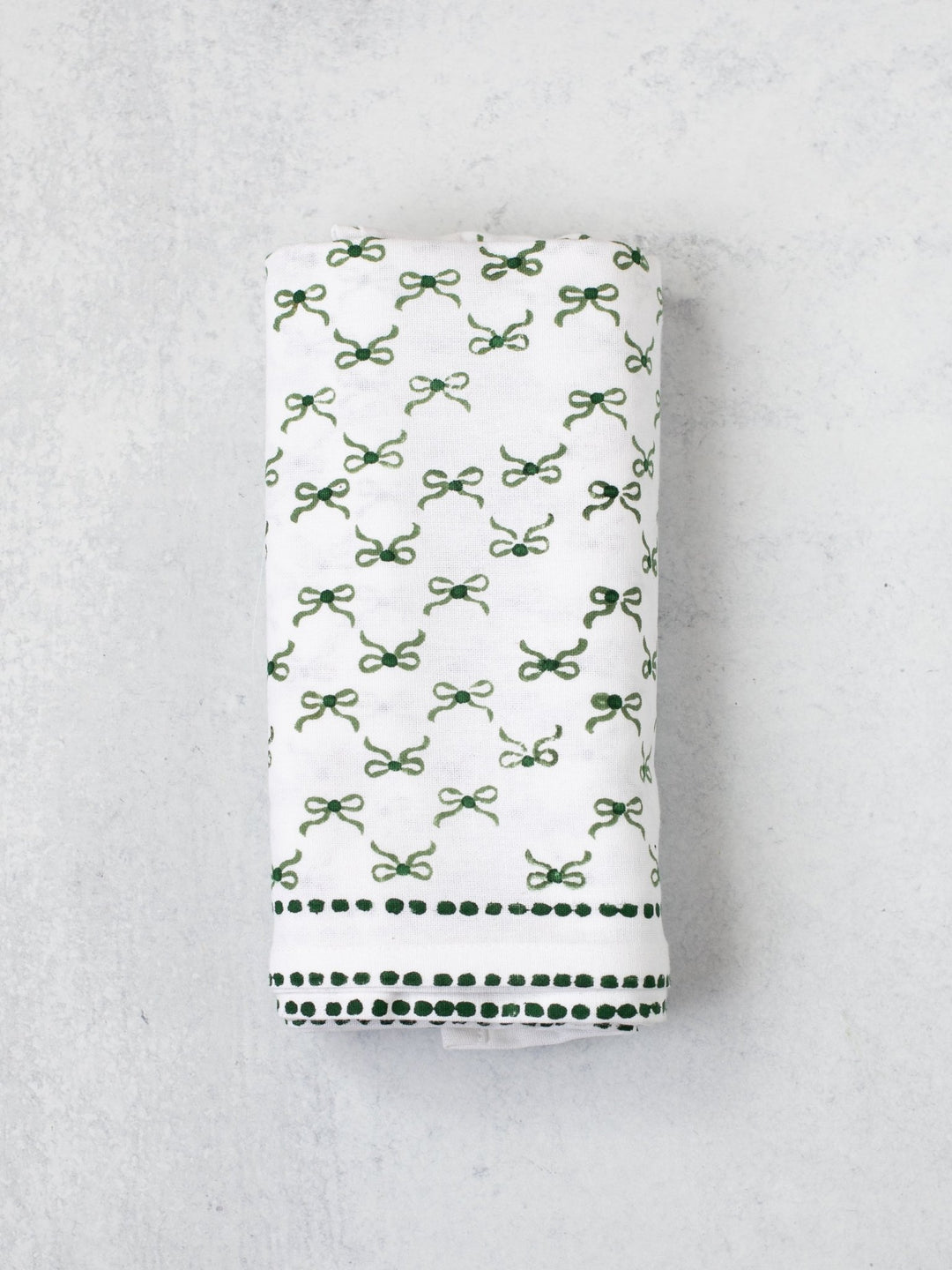 Table Throw - Bow, Sage &amp; Evergreen - The Mended Company