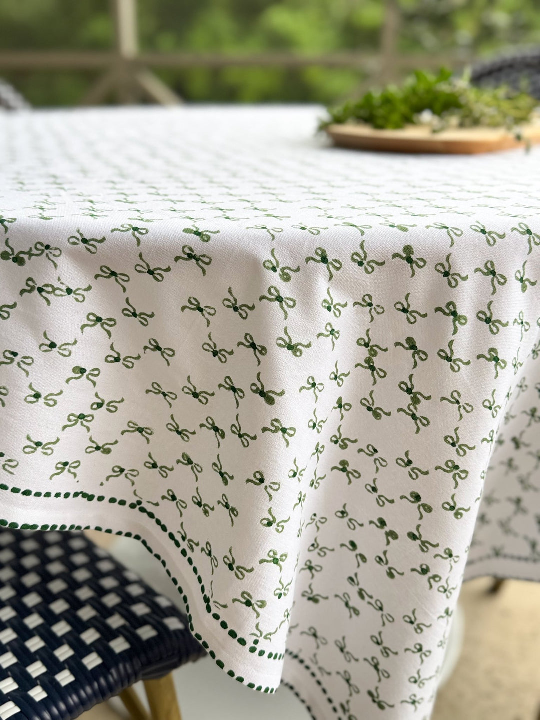 Table Throw - Bow, Sage &amp; Evergreen - The Mended Company