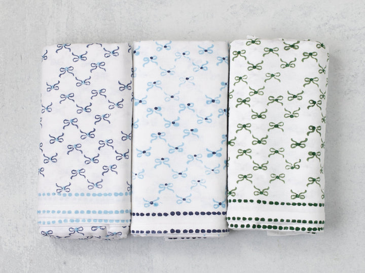 Table Throw - Bow, Sage &amp; Evergreen - The Mended Company