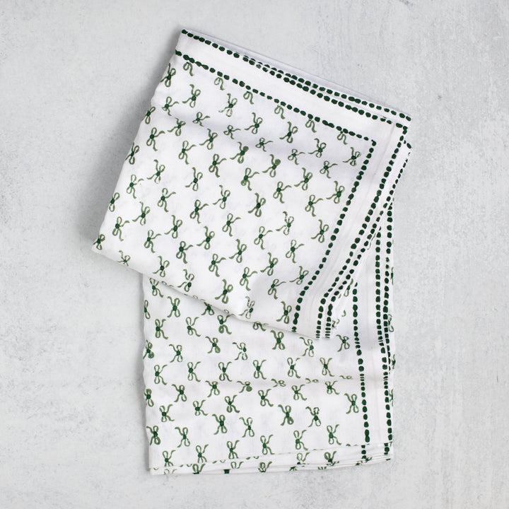 Table Throw - Bow, Sage &amp; Evergreen - The Mended Company