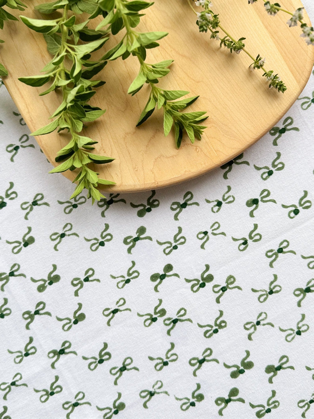 Table Throw - Bow, Sage & Evergreen - The Mended Company