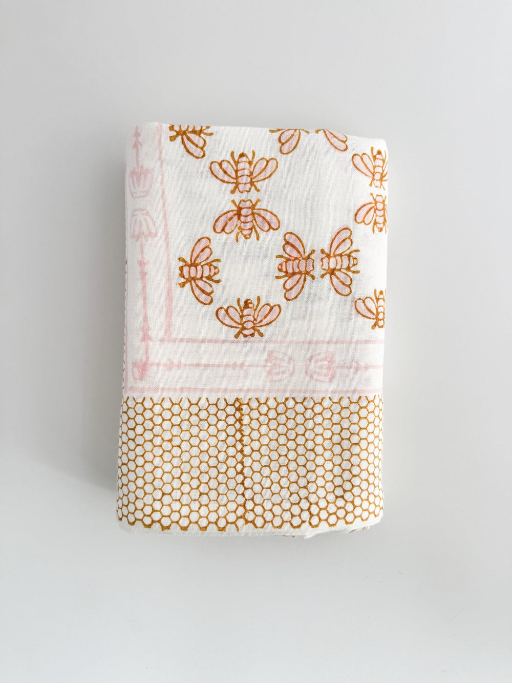 Table Throw - Honeybee - Rose & Mustard - The Mended Company