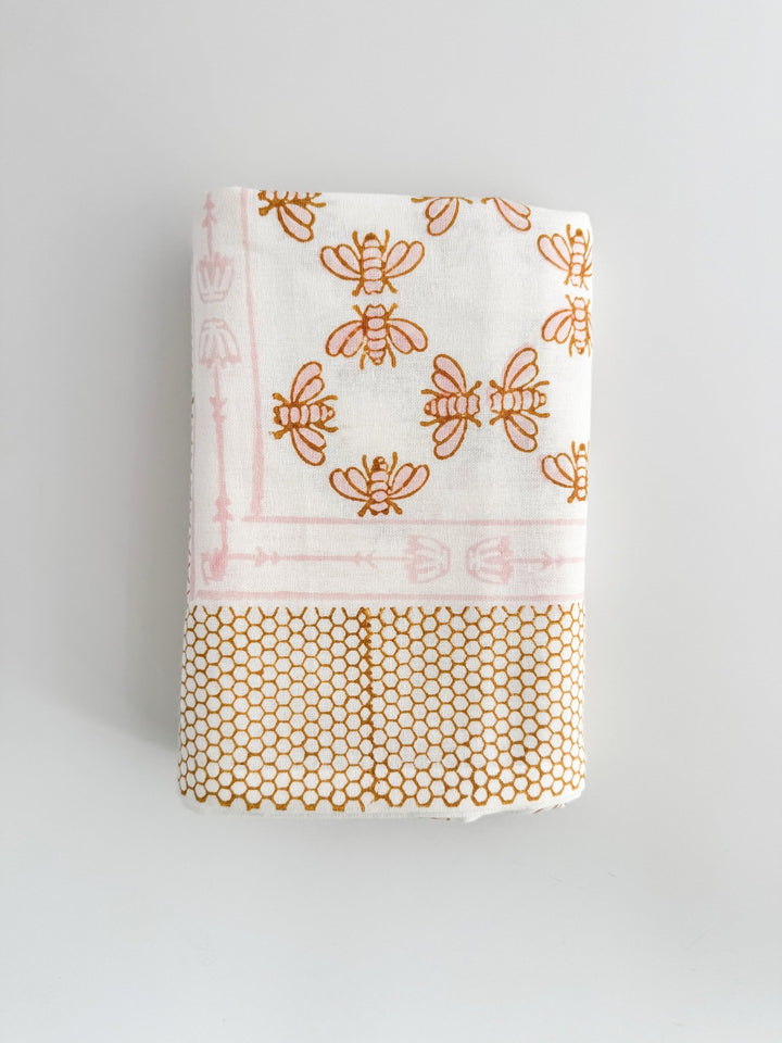 Table Throw - Honeybee - Rose &amp; Mustard - The Mended Company