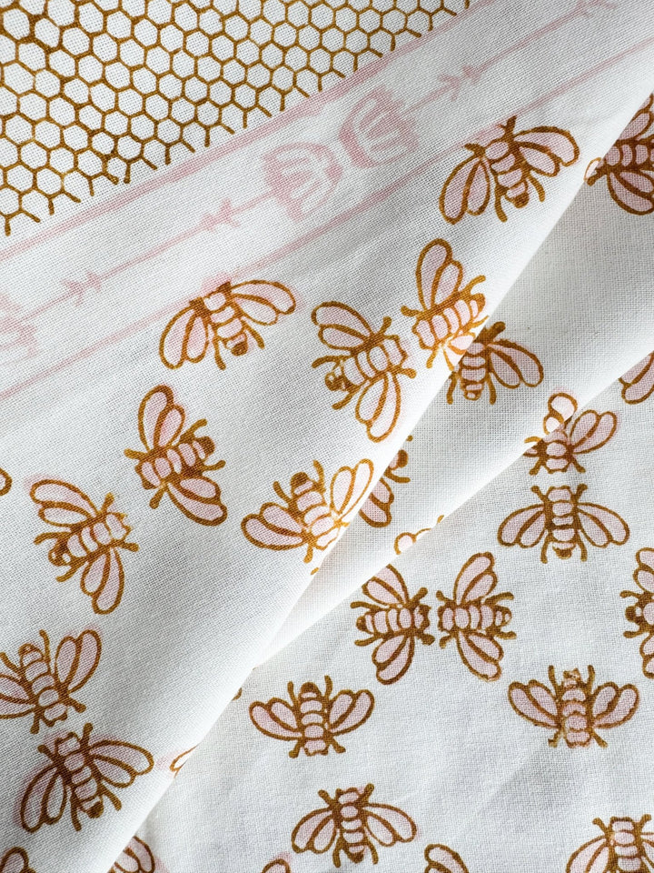 Table Throw - Honeybee - Rose &amp; Mustard - The Mended Company