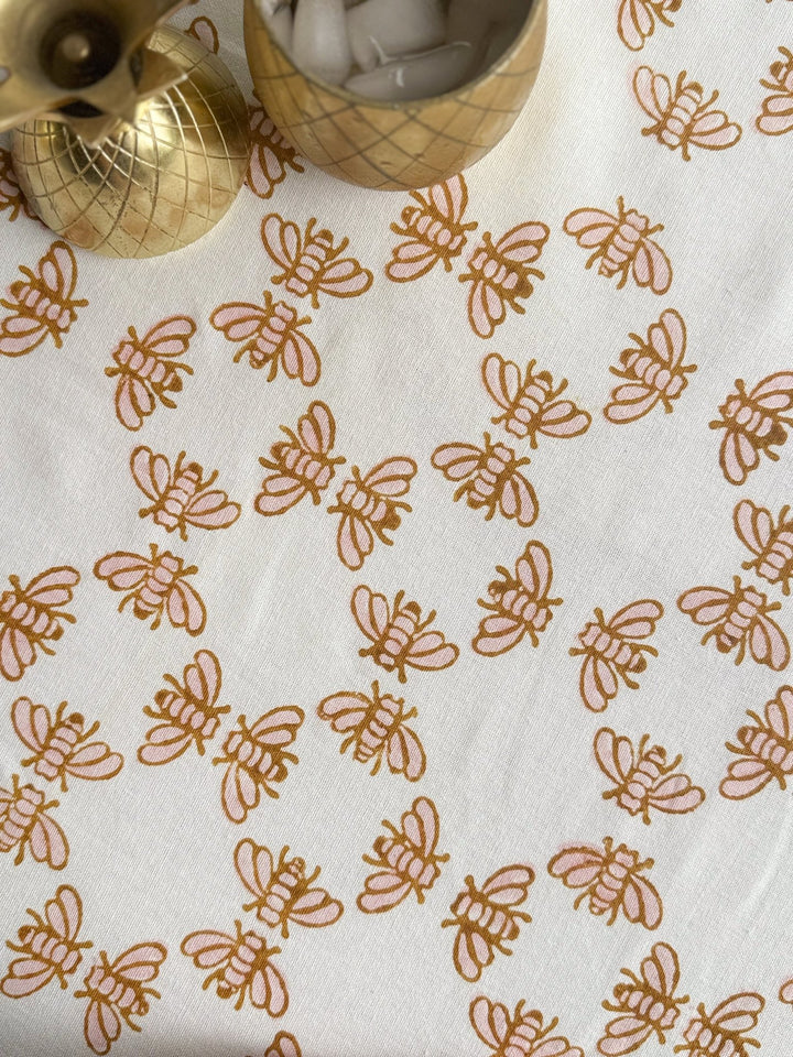 Table Throw - Honeybee - Rose &amp; Mustard - The Mended Company