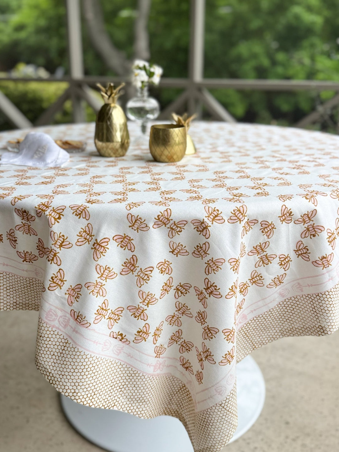 Table Throw - Honeybee - Rose &amp; Mustard - The Mended Company