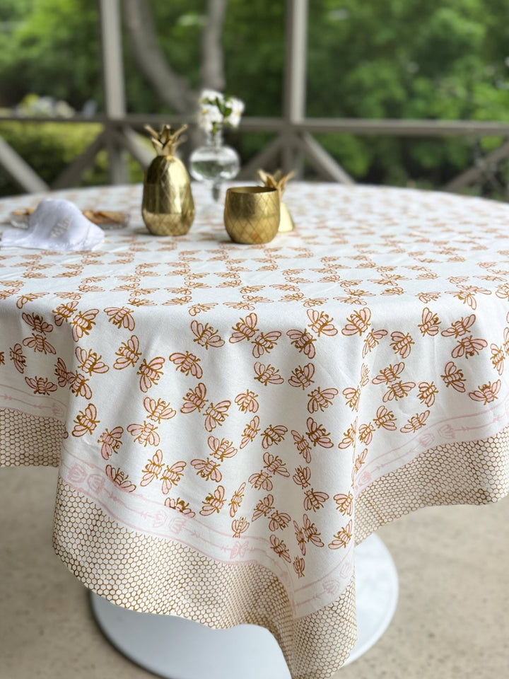 Table Throw - Honeybee - Rose &amp; Mustard - The Mended Company