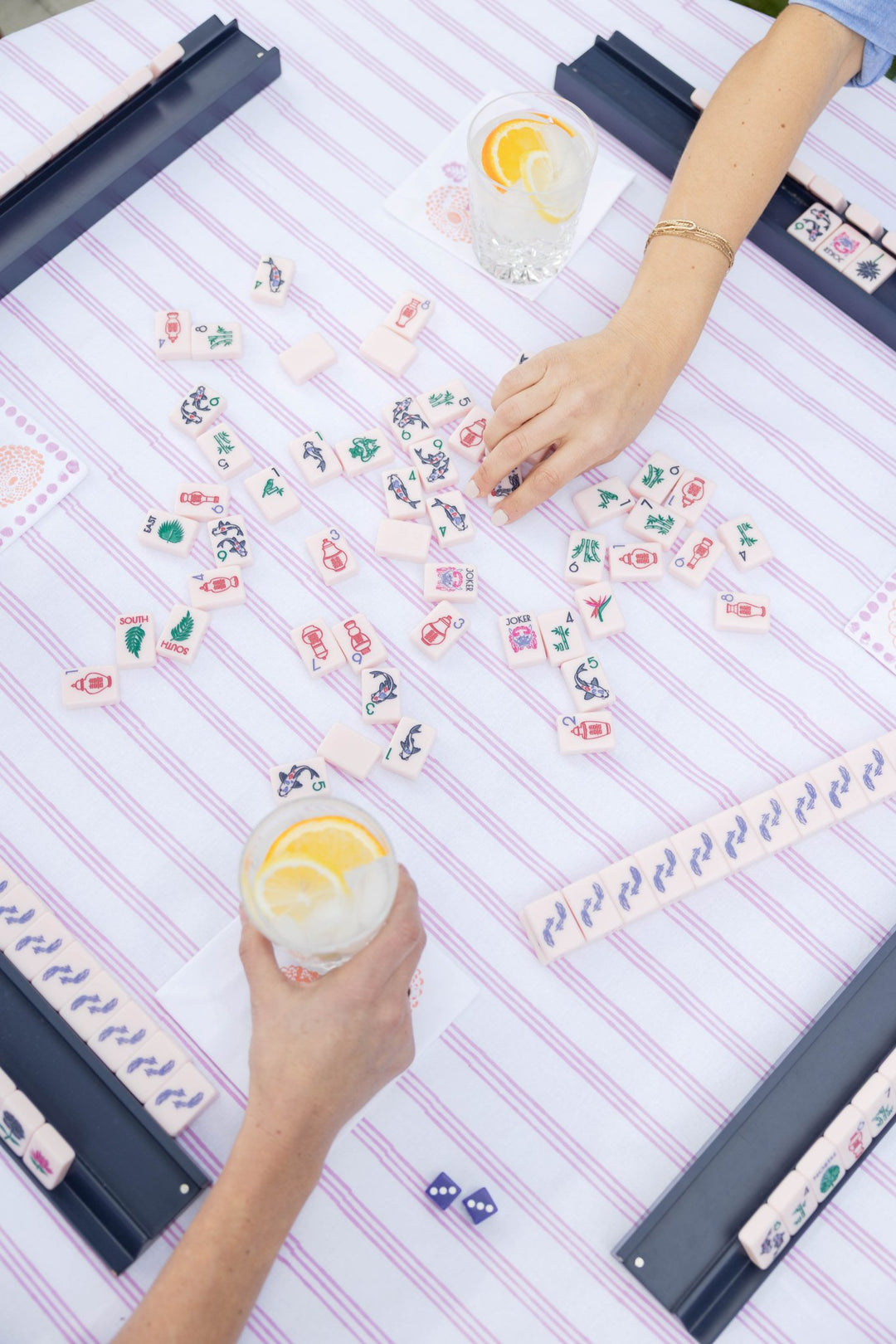 Table Throw - Marigold - Lilac - The Mended Company