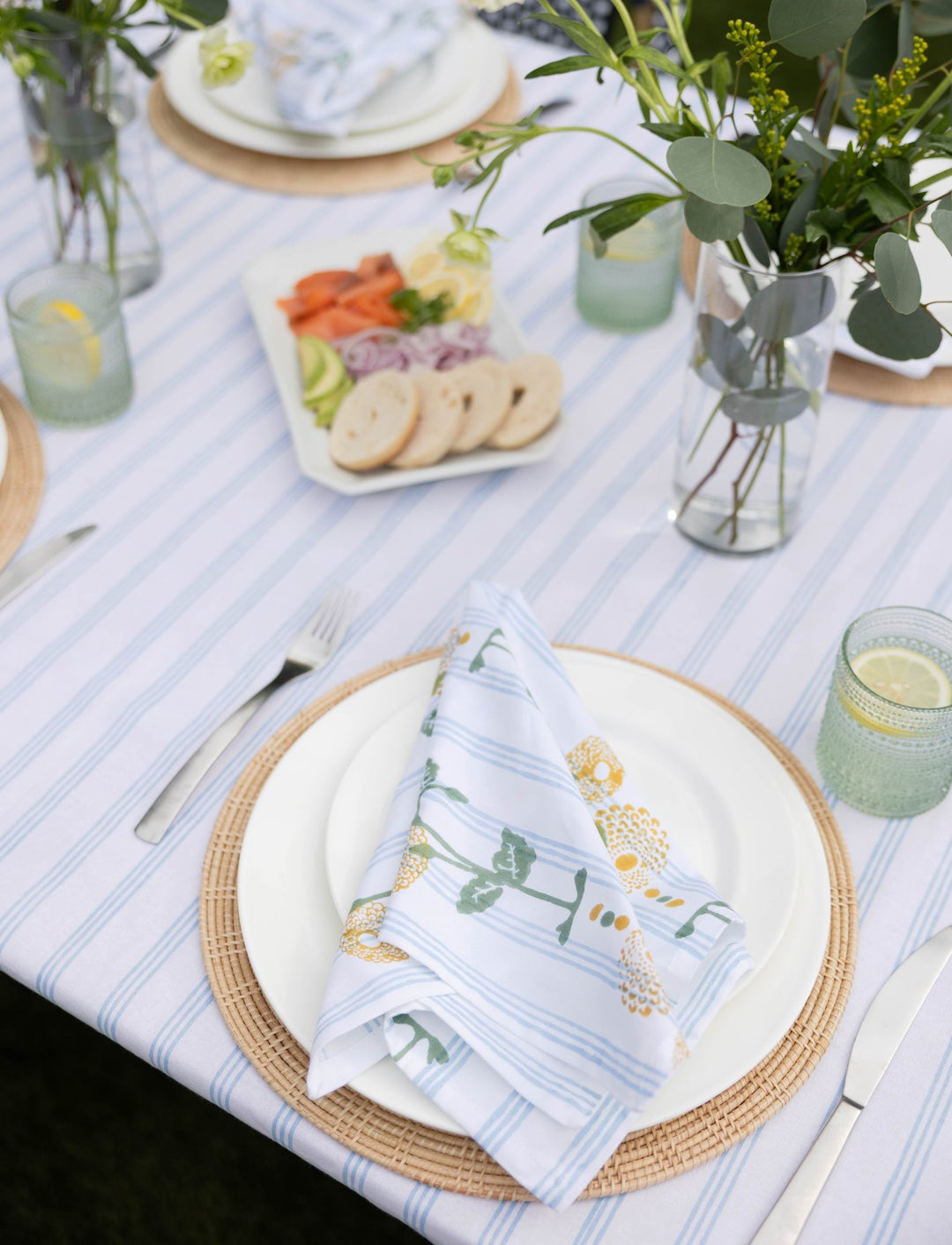 Table Throw - Marigold - Uniform Blue - The Mended Company