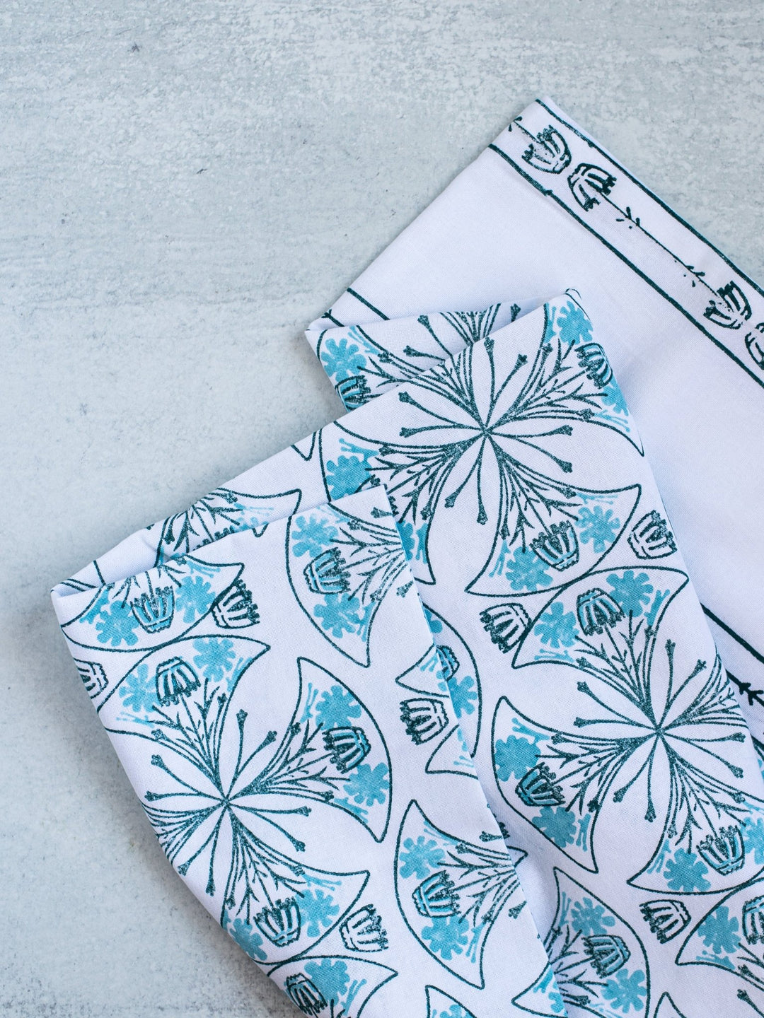 Table Throw - Mosaic - Midnight & Saltwater - The Mended Company