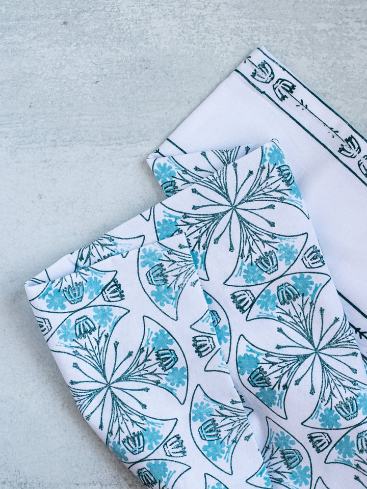 Table Throw - Mosaic - Midnight & Saltwater - The Mended Company