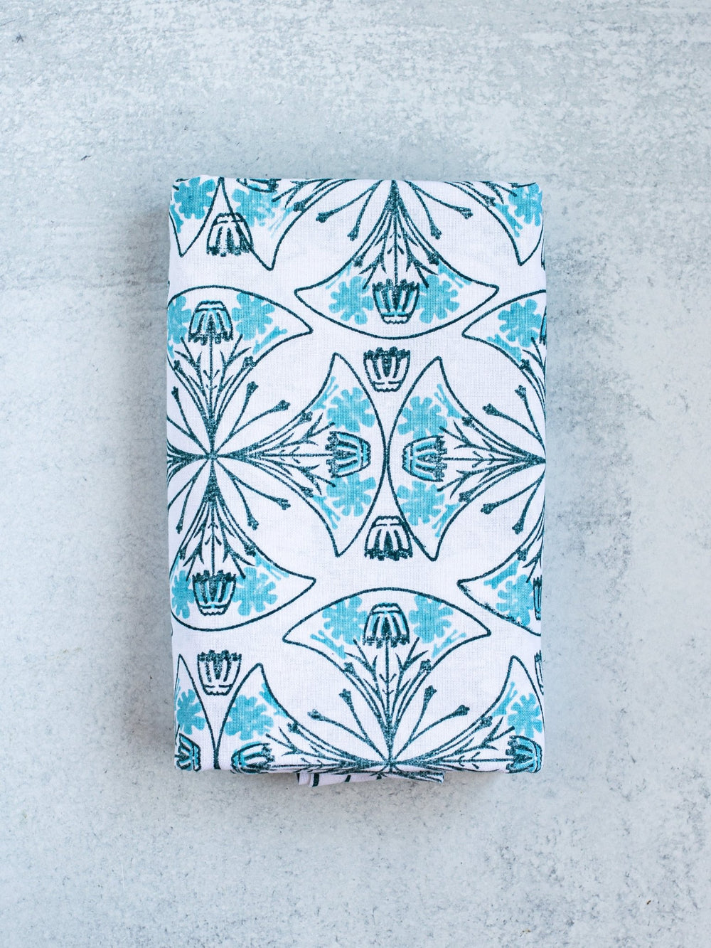 Table Throw - Mosaic - Midnight & Saltwater - The Mended Company