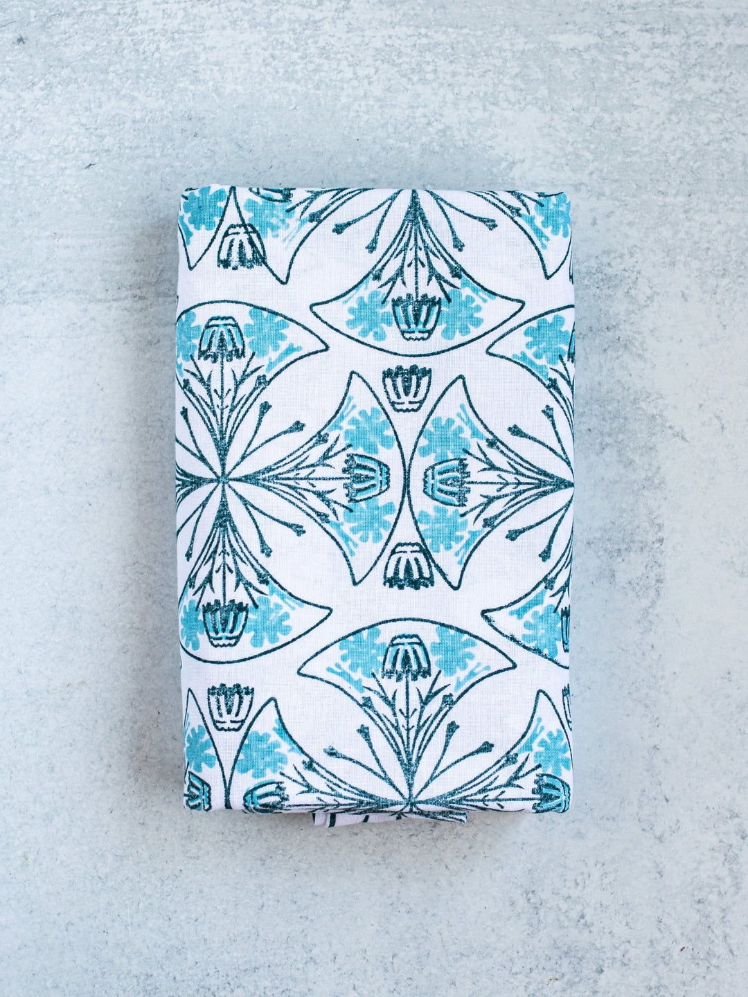 Table Throw - Mosaic - Midnight & Saltwater - The Mended Company