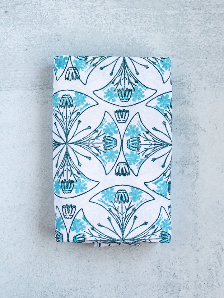 Table Throw - Mosaic - Midnight & Saltwater - The Mended Company