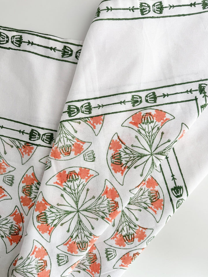 Table Throw - Mosaic, Sage &amp; Melon - The Mended Company