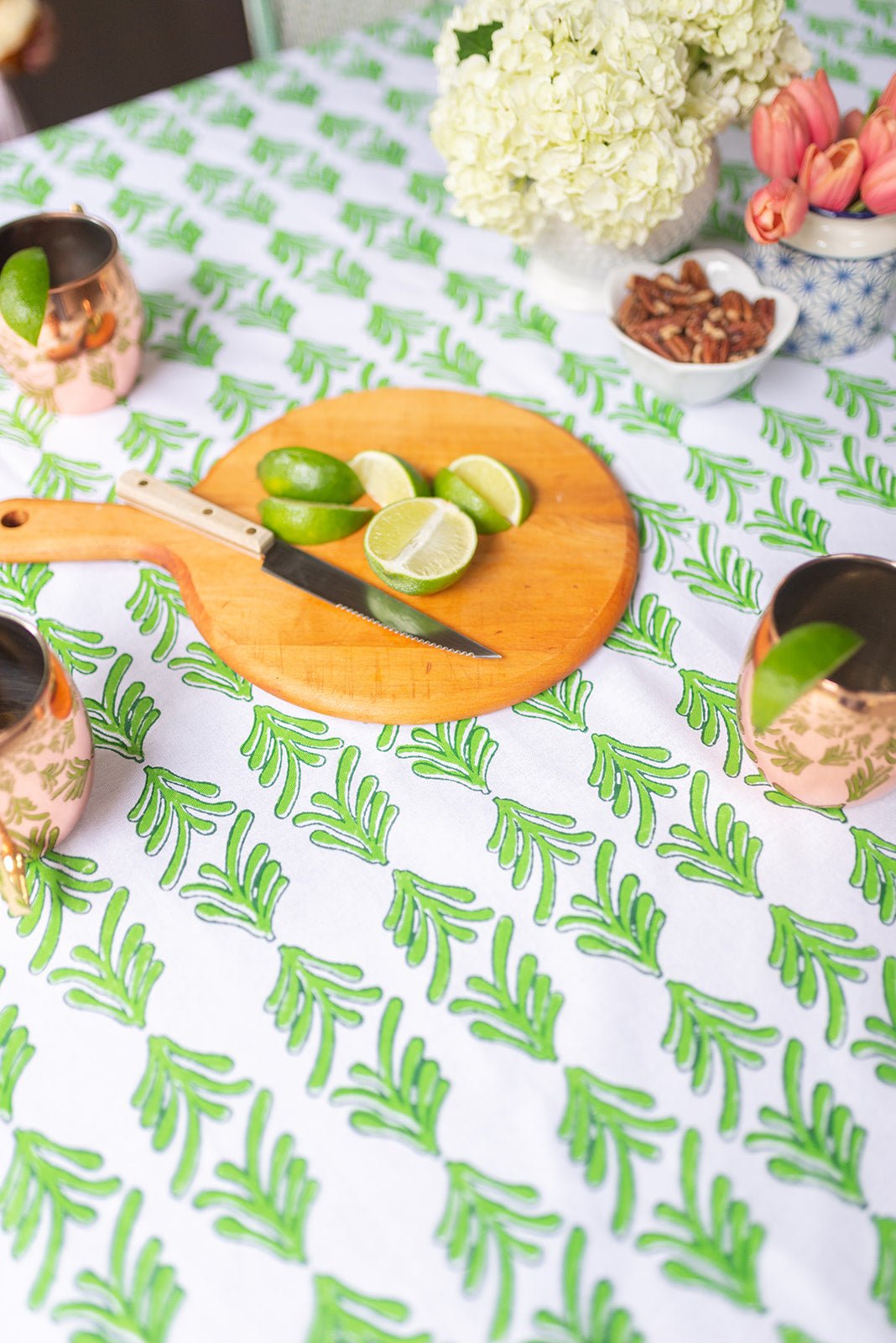 Table Throw - Palmetto, Evergreen & Vine - The Mended Company