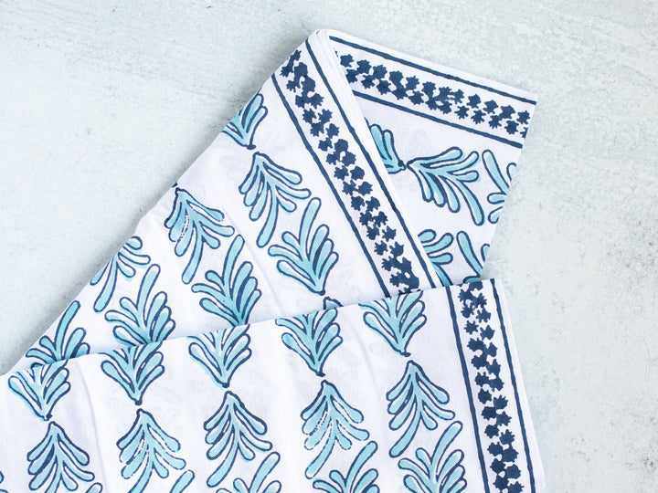 Table Throw - Palmetto, Uniform Blue & Navy - The Mended Company