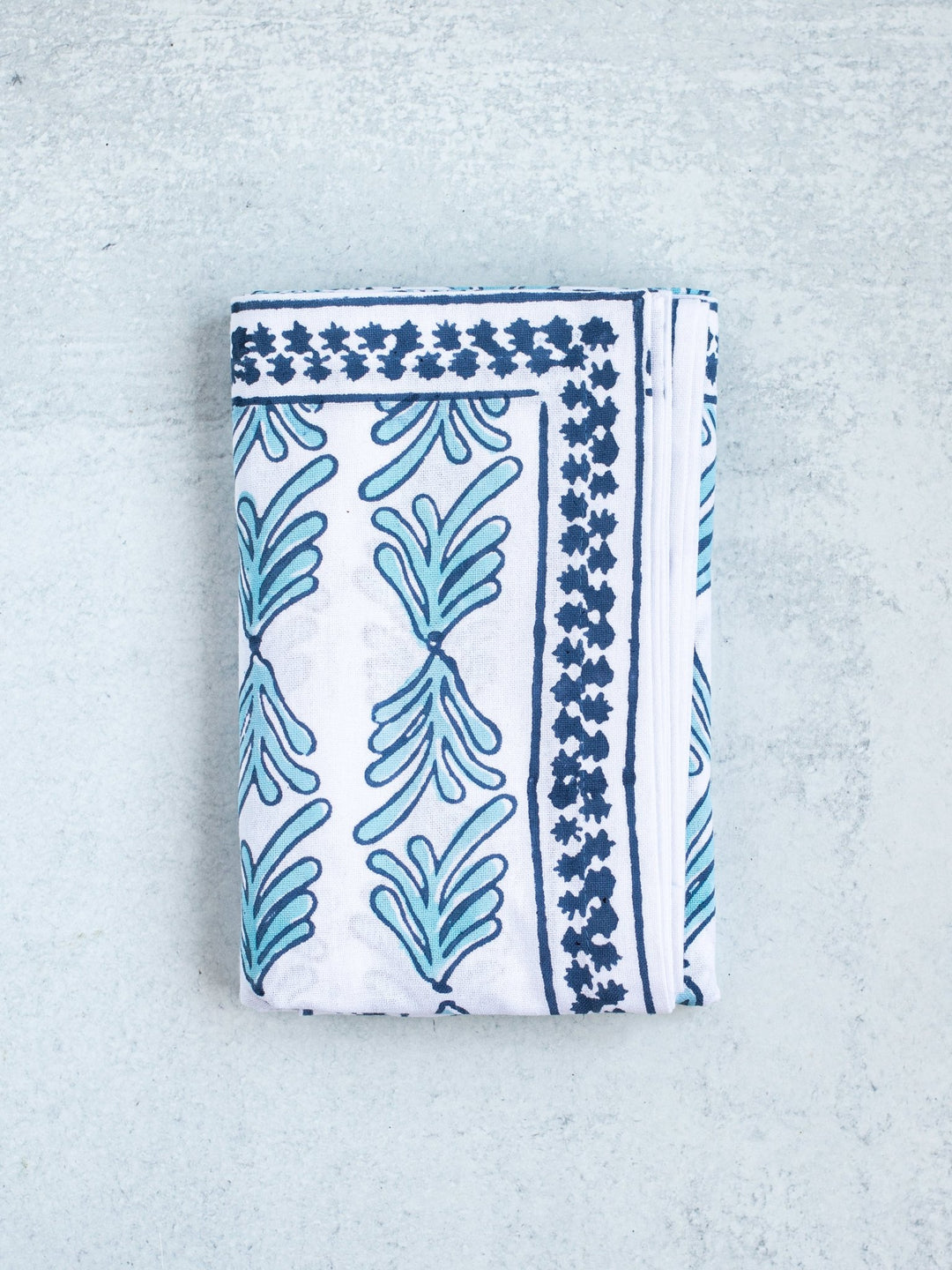 Table Throw - Palmetto, Uniform Blue & Navy - The Mended Company