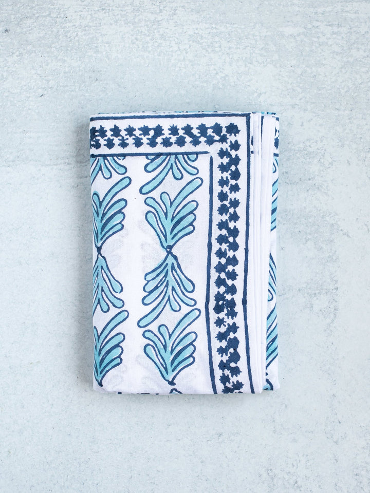 Table Throw - Palmetto, Uniform Blue & Navy - The Mended Company