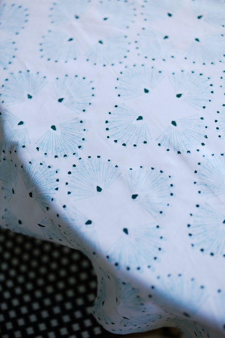 Table Throw - Peacock Paradise, Saltwater - The Mended Company