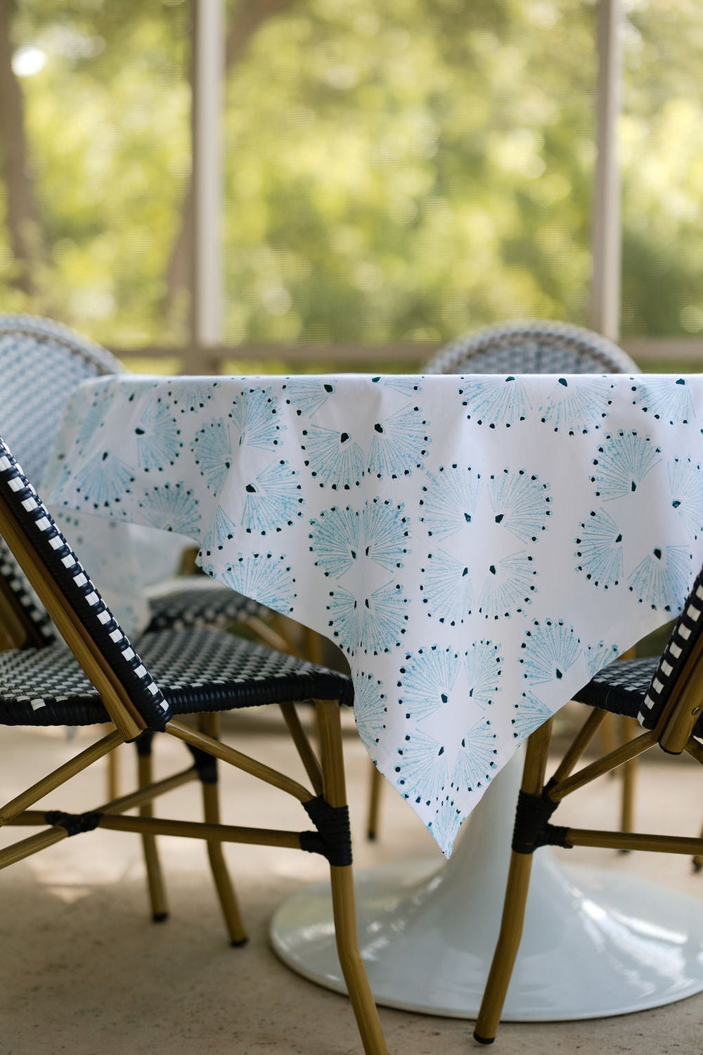 Table Throw - Peacock Paradise, Saltwater - The Mended Company
