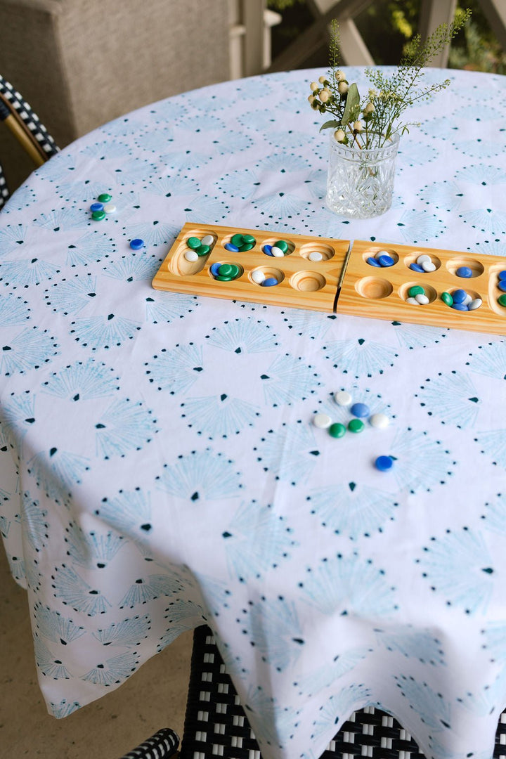 Table Throw - Peacock Paradise, Saltwater - The Mended Company