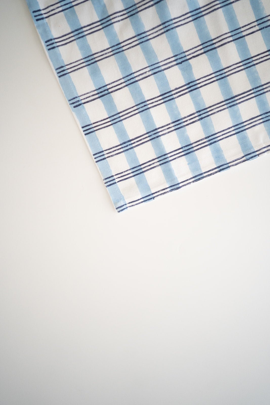 Table Throw - Plaid, Navy - The Mended Company