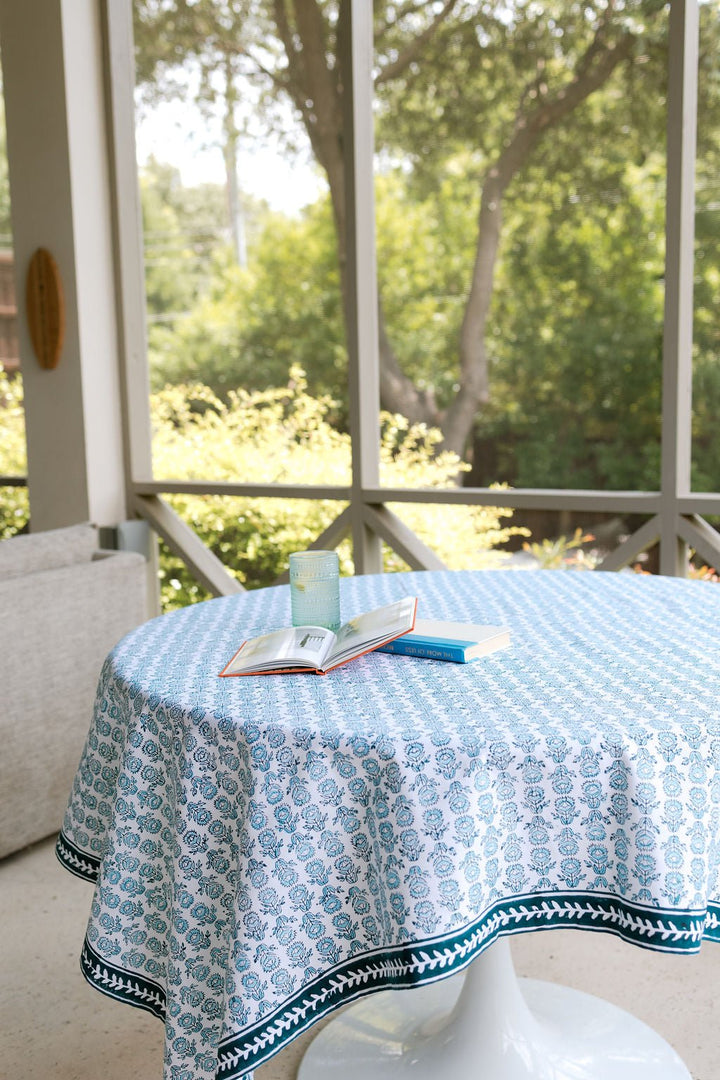Table Throw - Protea, Saltwater &amp; Midnight - The Mended Company