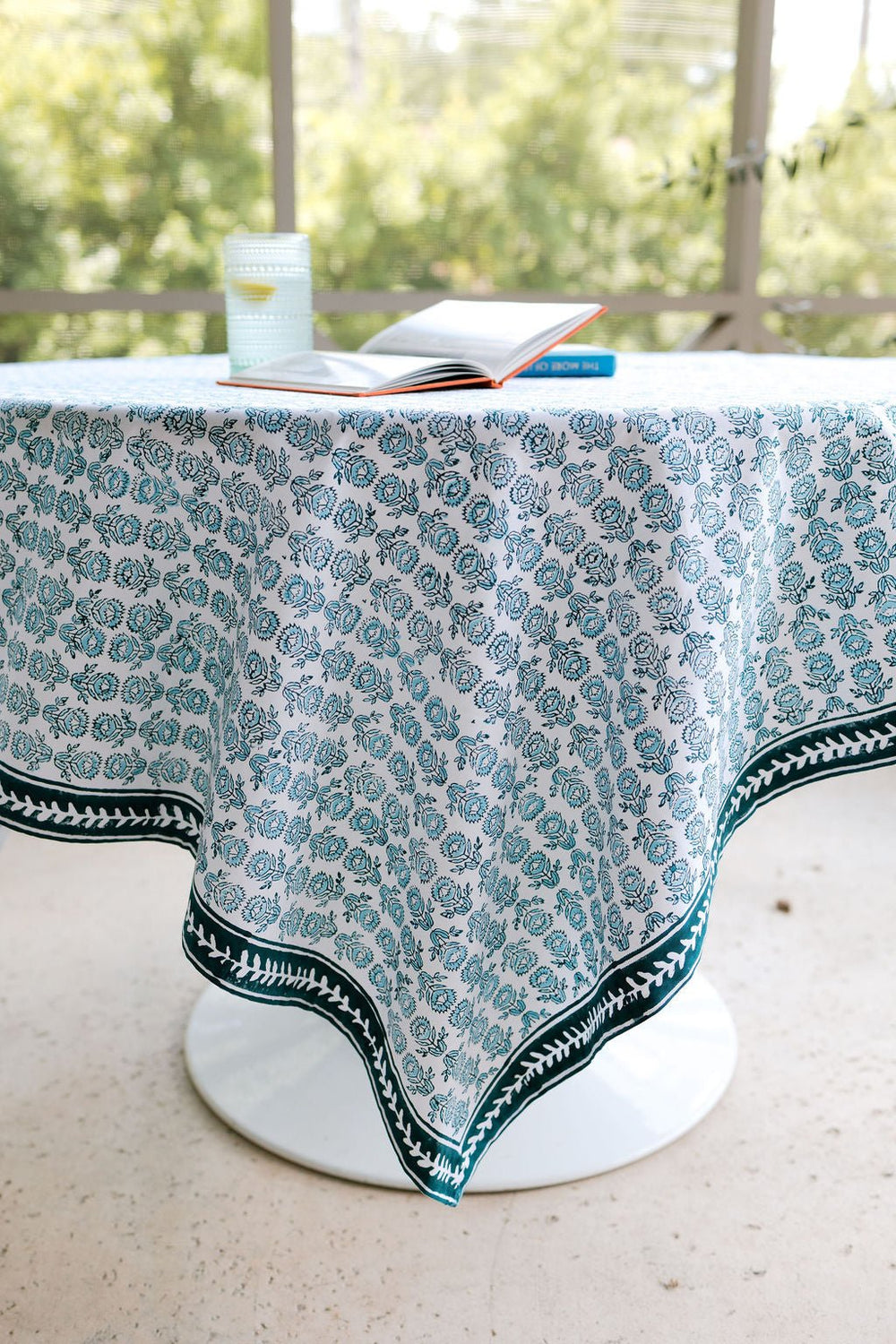 Table Throw - Protea, Saltwater & Midnight - The Mended Company