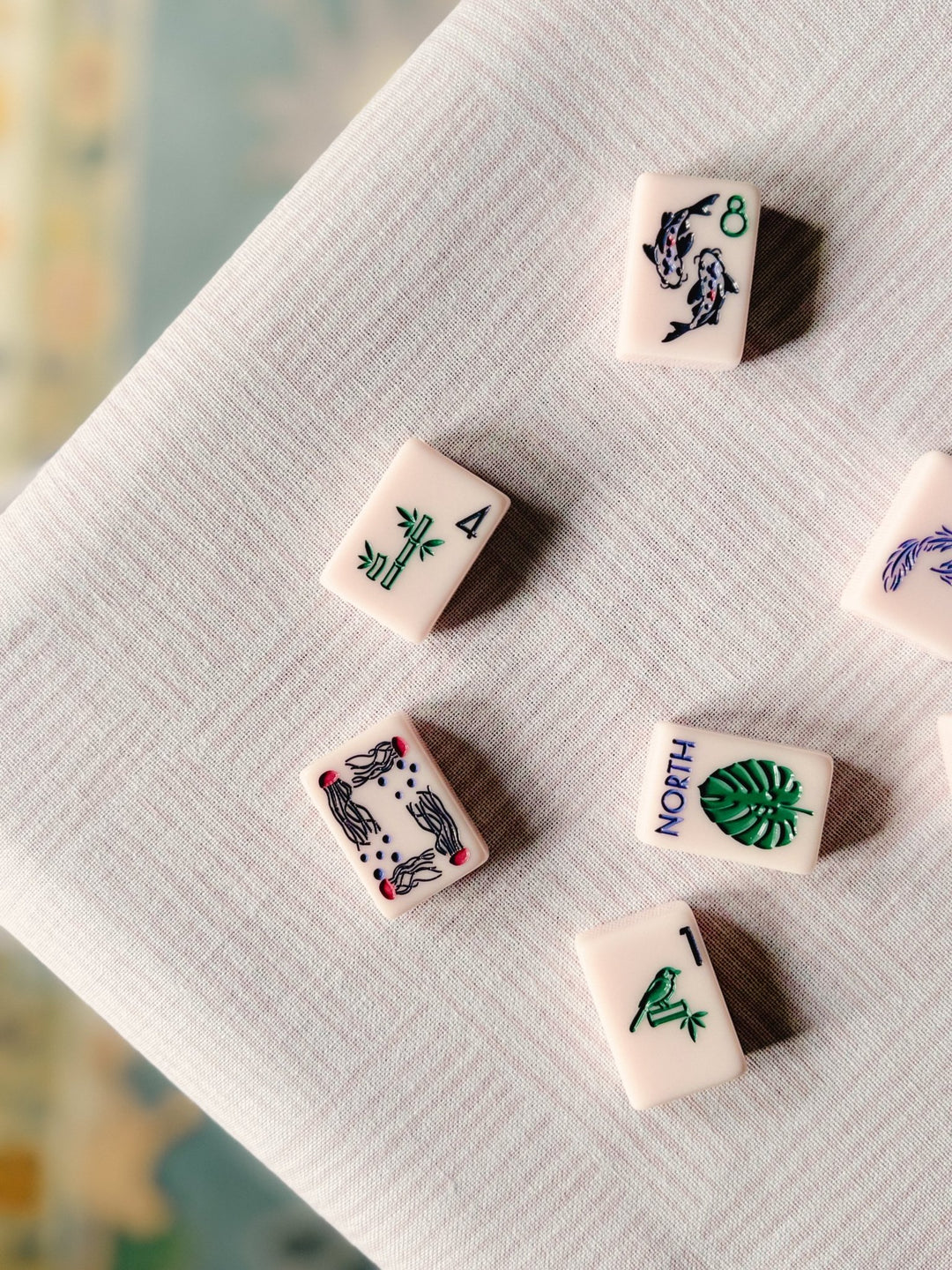 Table Throw - Striped, Rose - The Mended Company