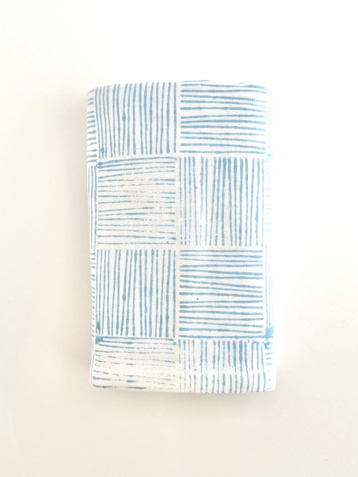 Table Throw - Striped, Uniform Blue - The Mended Company