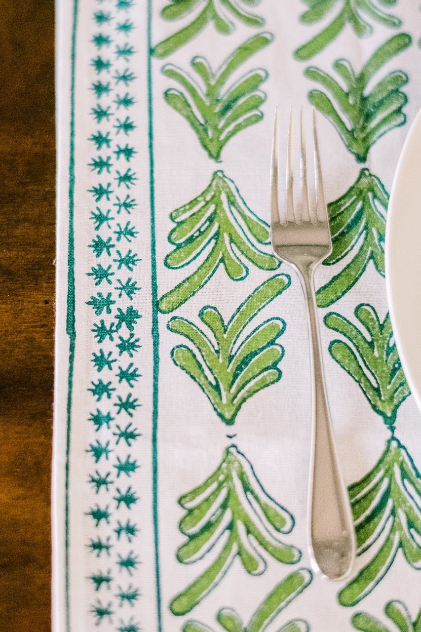 Tablecloth - Palmetto, Evergreen & Vine - The Mended Company