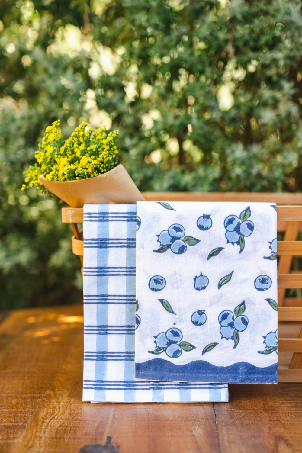 Tea Towel - Blueberry - The Mended Company