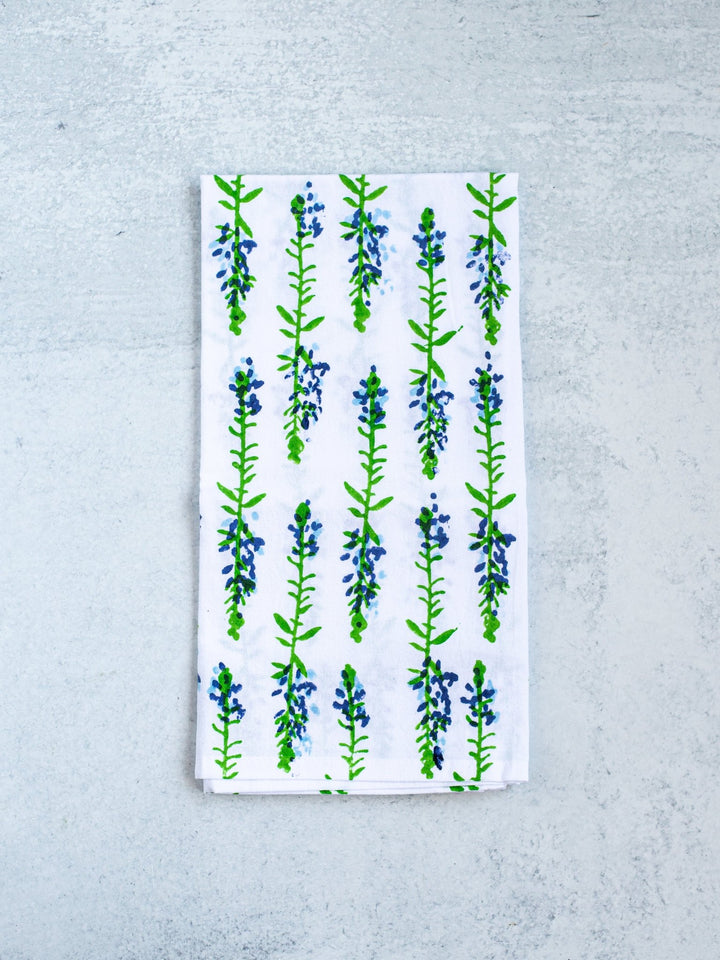 Tea Towel - Bluebonnets - The Mended Company