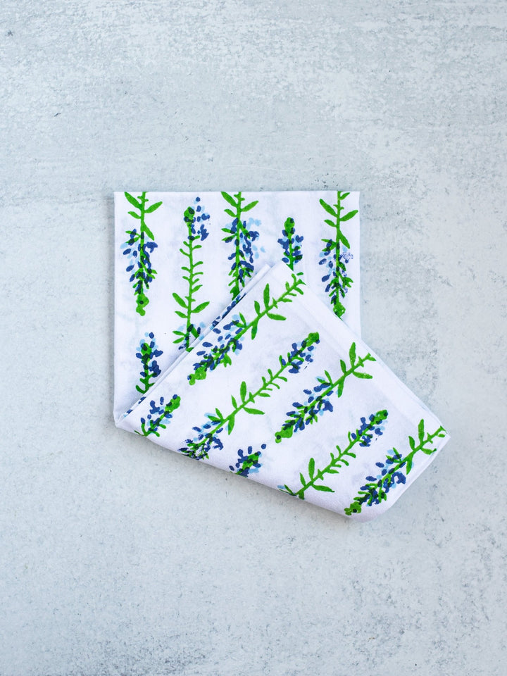 Tea Towel - Bluebonnets - The Mended Company