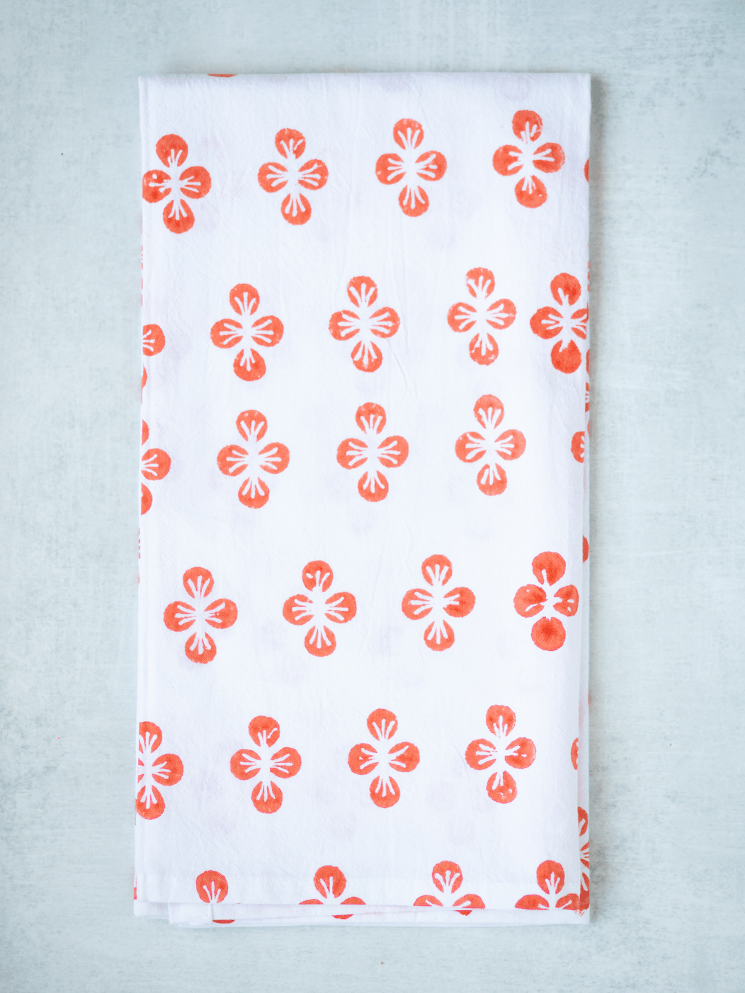 Tea Towel - Dogwood, Orange - The Mended Company