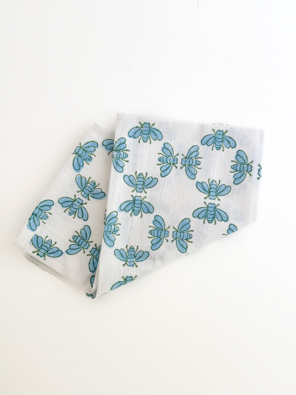 Tea Towel - Honeybees - Uniform Blue - The Mended Company