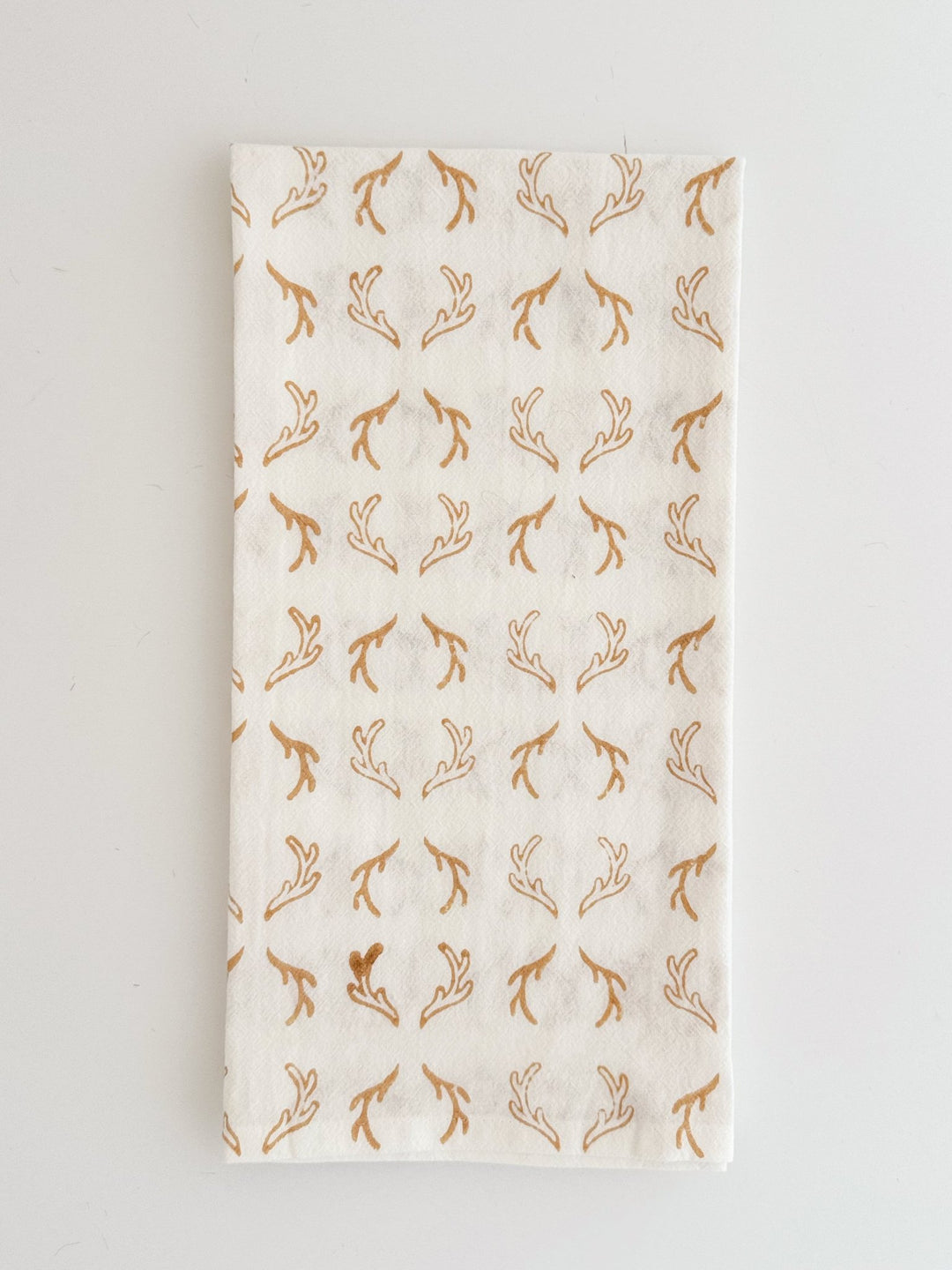 Tea Towel (Ivory) - Antlers, Chai - The Mended Company