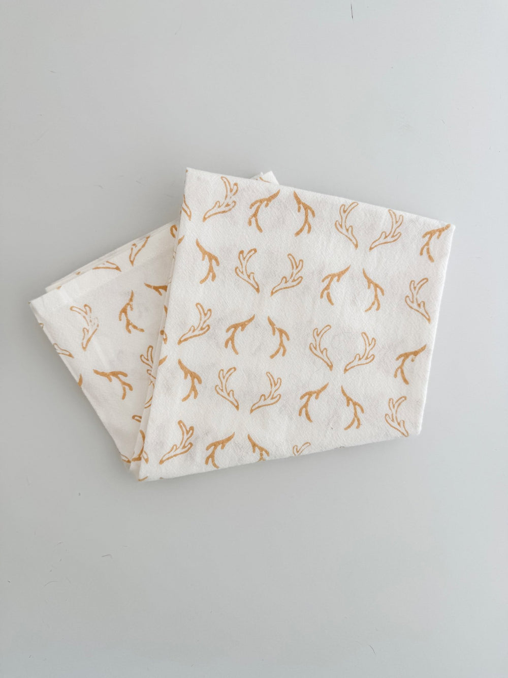 Tea Towel (Ivory) - Antlers, Chai - The Mended Company