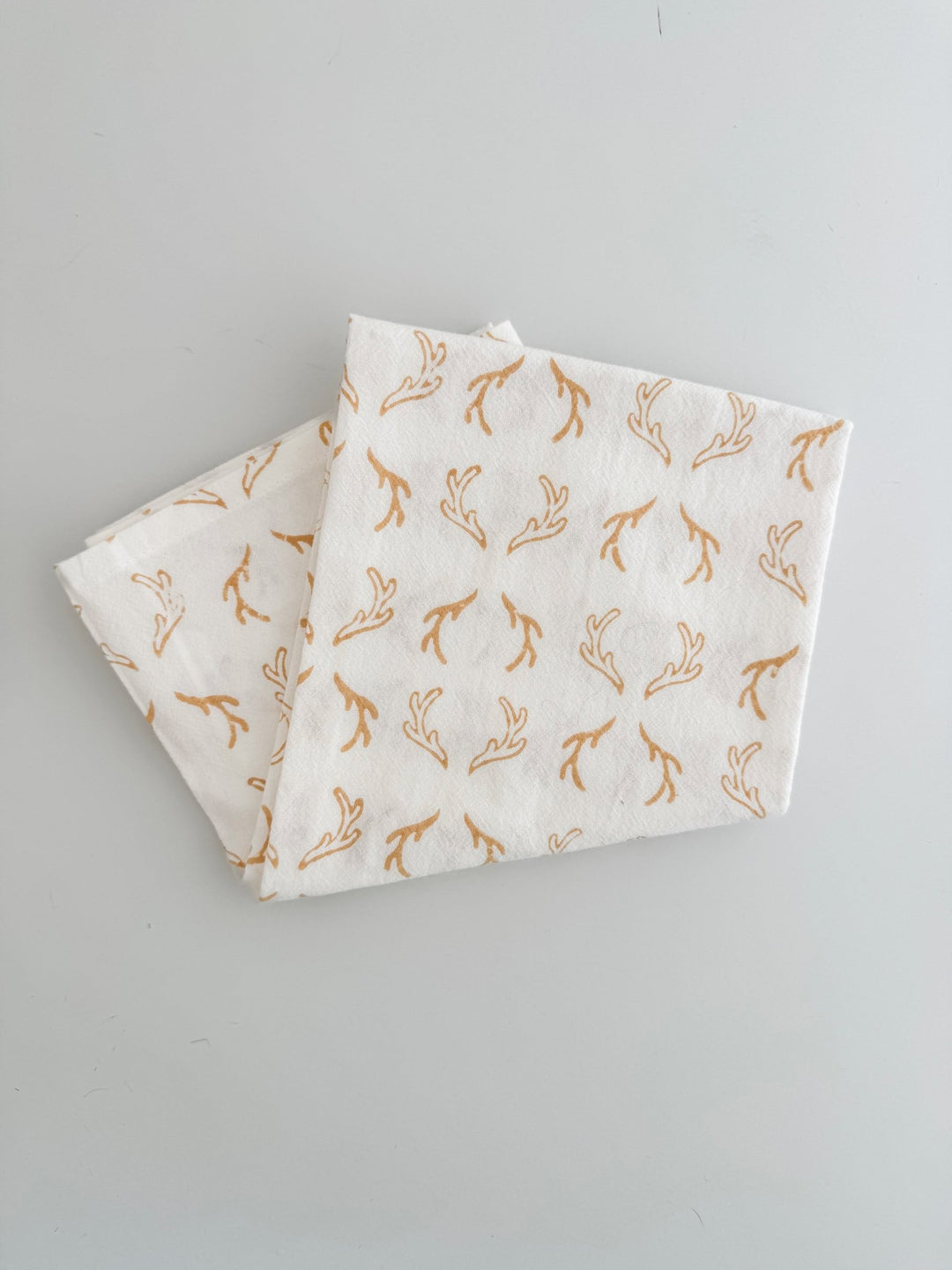 Tea Towel (Ivory) - Antlers, Chai - The Mended Company
