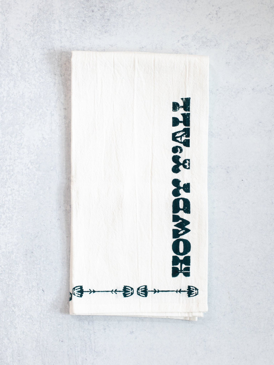 Tea Towel (Ivory) - Howdy, Midnight - The Mended Company