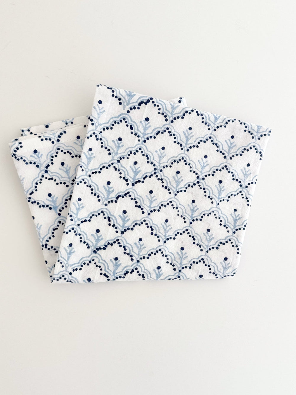 Tea Towel - Jaipur, Navy & Uniform Blue - The Mended Company