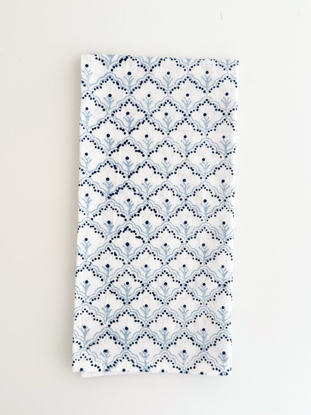 Tea Towel - Jaipur, Navy & Uniform Blue - The Mended Company